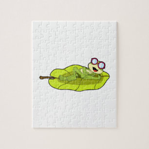 Frosch mit Sonnenbrille Puzzle