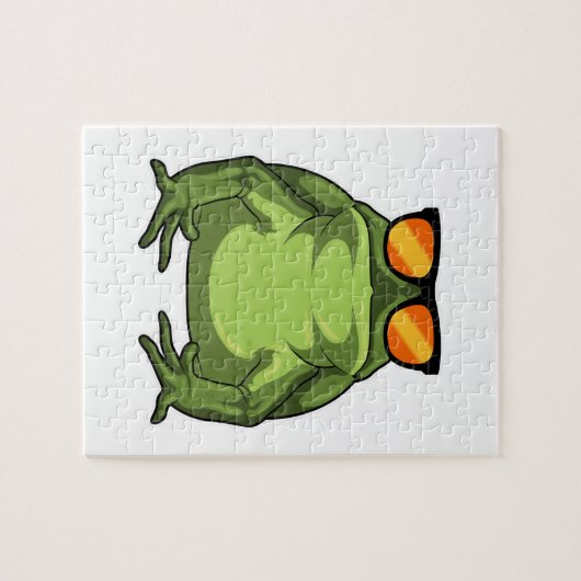 Frosch mit Sonnenbrille Puzzle (Horizontal)