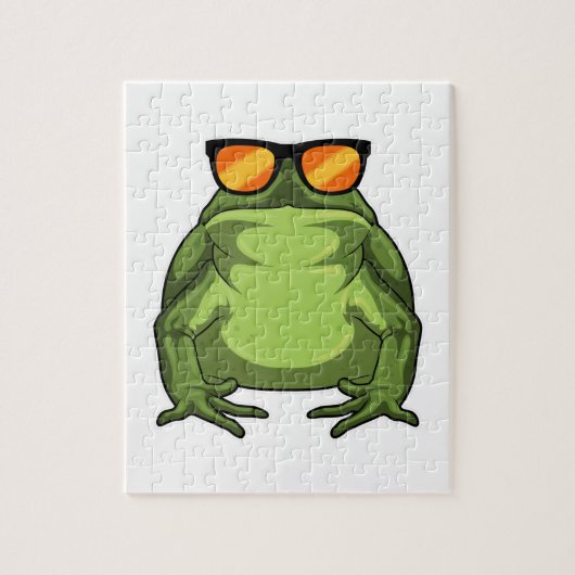 Frosch mit Sonnenbrille Puzzle (Vertikal)