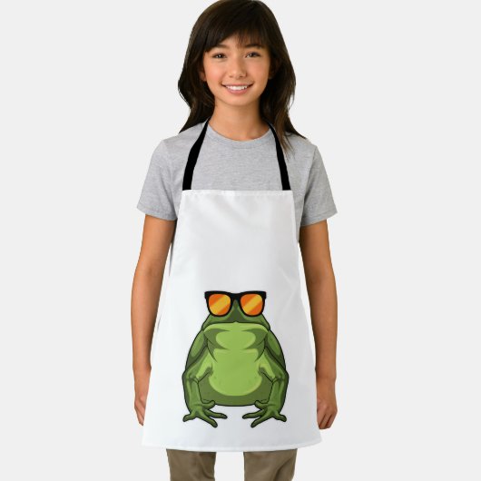 Frosch mit Sonnenbrille Schürze (Insitu)
