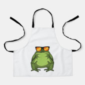 Frosch mit Sonnenbrille Schürze (Vorderseite)