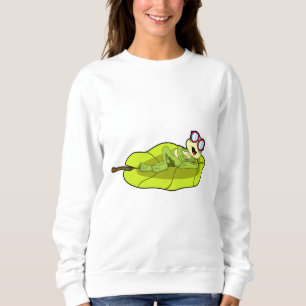 Frosch mit Sonnenbrille Sweatshirt
