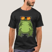 Frosch mit Sonnenbrille T-Shirt (Vorderseite)