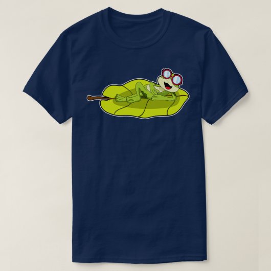 Frosch mit Sonnenbrille T-Shirt (Design vorne)