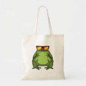 Frosch mit Sonnenbrille Tragetasche (Vorne)