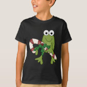 Frosch mit Süßkanistenhemden und Geschenken T-Shirt (Vorderseite)