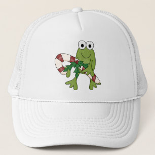 Frosch mit Süßkanistenhemden und Geschenken Truckerkappe