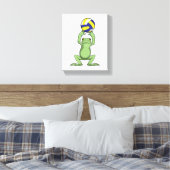 Frosch mit Volleyball Leinwanddruck (Insitu (Schlafzimmer))