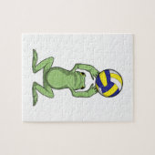 Frosch mit Volleyball Puzzle (Horizontal)