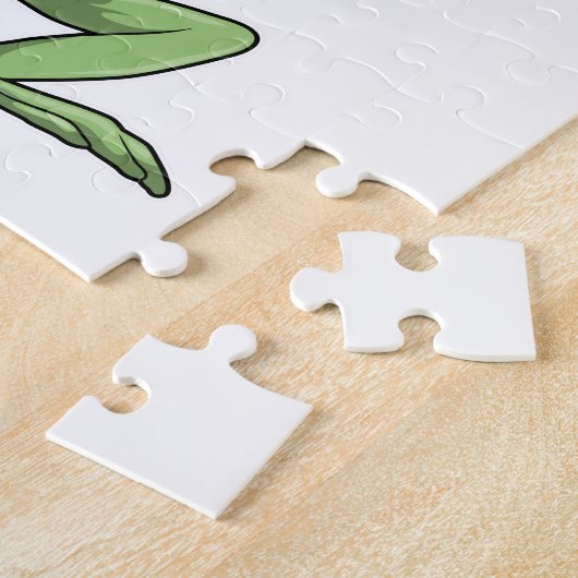 Frosch mit Volleyball Puzzle (Seite)