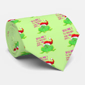 Frosch mit Weihnachtsmannmütze Funny Sprichwort Krawatte (Gerollt)