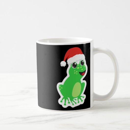 Frosch mit Weihnachtsmannmütze für Weihnachten Paj Kaffeetasse (Rechts)