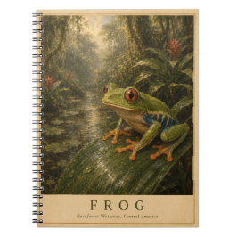 Frosch Mittelamerika VINTAGE Notizblock
