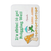 Frosch Mushroom Ribbit Badezimmer Badematte (Vorderseite Vertikal)