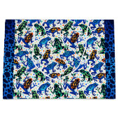 Frosch Muster Geschenktasche Große Geschenktüte (Vorderseite)