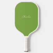 Frosch-Muster personalisiert Pickleball Schläger (Rückseite)