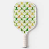 Frosch-Muster personalisiert Pickleball Schläger (Vorderseite)