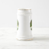 Frosch mustert Bier Stein Bierglas (Mittel)