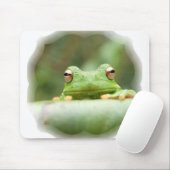Frosch mustert Mausunterlage Mousepad (Mit Mouse)