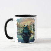 Frosch nach Berg Reflektion des Sees Tasse (Links)