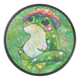 Frosch namens Clover Eishockey Puck