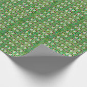 Frosch namens Clover Geschenkpapier (Ecke)