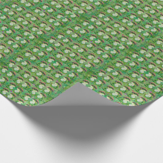 Frosch namens Clover Geschenkpapier (Ecke)