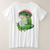 Frosch namens Clover Große Größe T-Shirt (Design Rückseite)