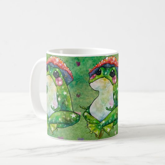 Frosch namens Clover Kaffeetasse (Vorderseite Links)
