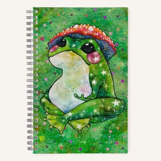 Frosch namens Clover Notizblock (Vorderseite)