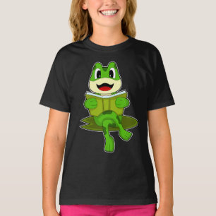 Frosch-Nerd-Buch T-Shirt