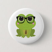 Frosch-Nerd Button (Vorderseite)
