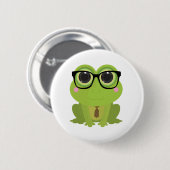 Frosch-Nerd Button (Vorne & Hinten)