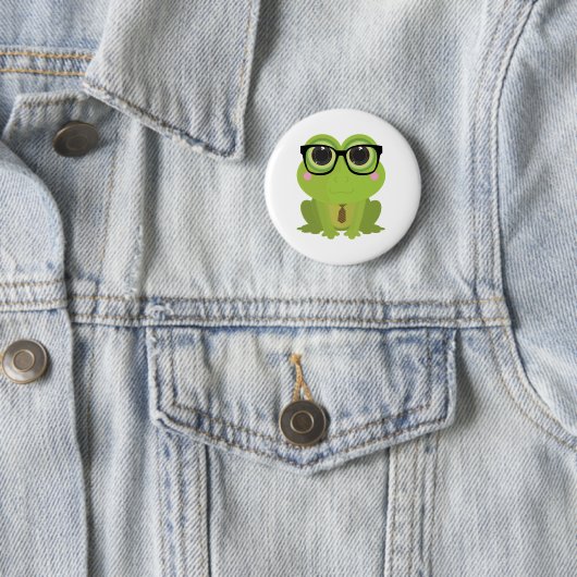 Frosch-Nerd Button (Beispiel)