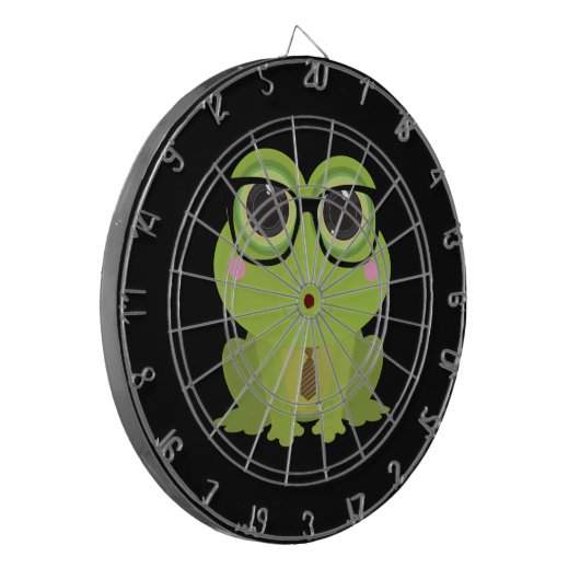 Frosch-Nerd Dartscheibe (Vorderseite Links)