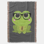 Frosch-Nerd Decke (Vorderseite Vertikal)