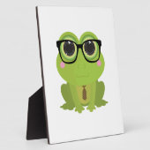 Frosch-Nerd Fotoplatte (Seite)