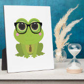 Frosch-Nerd Fotoplatte (Seite)