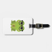Frosch-Nerd Gepäckanhänger (Vorderseite horizontal)