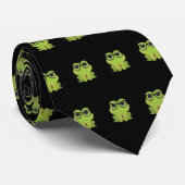Frosch-Nerd Krawatte (Gerollt)