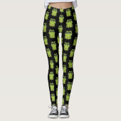 Frosch-Nerd Leggings (Vorderseite)