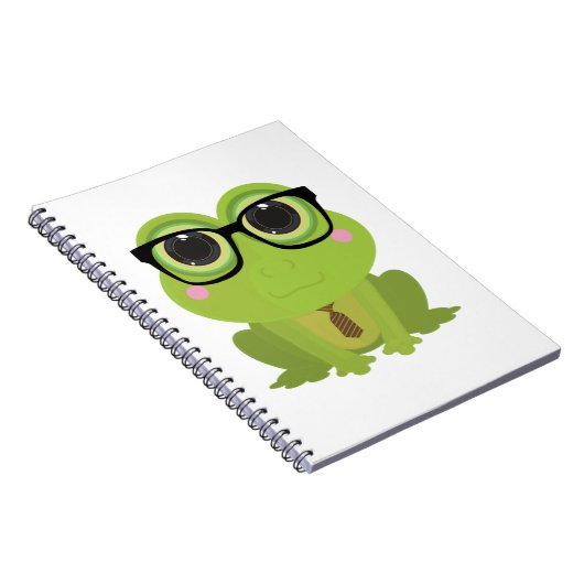 Frosch-Nerd Notizblock (Rechte Seite)