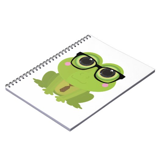 Frosch-Nerd Notizblock (Linke Seite)