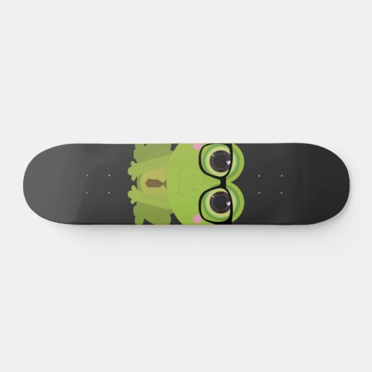 Frosch-Nerd Skateboard (Horizontal)