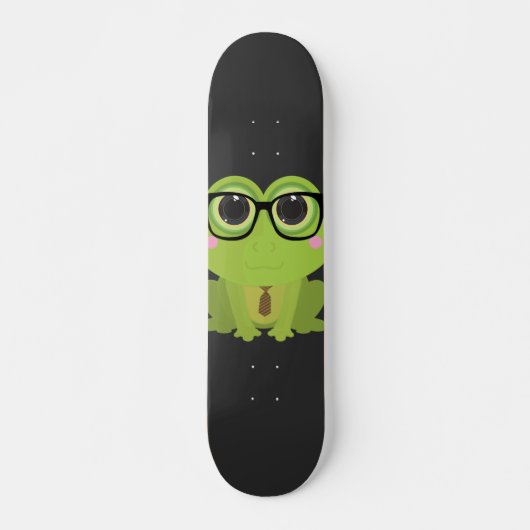 Frosch-Nerd Skateboard (Vorne)