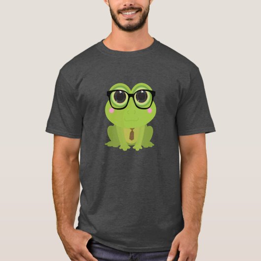 Frosch-Nerd T-Shirt (Vorderseite)
