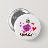 Frosch New Mommy T - Shirt und Geschenke Button (Vorne & Hinten)