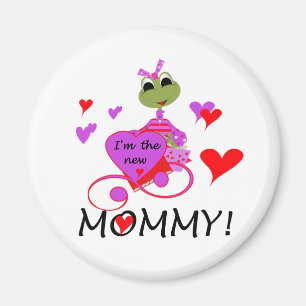 Frosch New Mommy T - Shirt und Geschenke Magnet