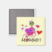 Frosch New Mommy T - Shirt und Geschenke Magnet (Vorderseite/Rückseite)