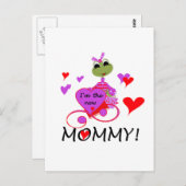 Frosch New Mommy T - Shirt und Geschenke Postkarte (Vorne/Hinten)